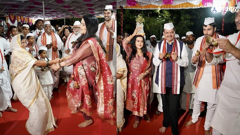 Devendra and Amruta Fadnavis