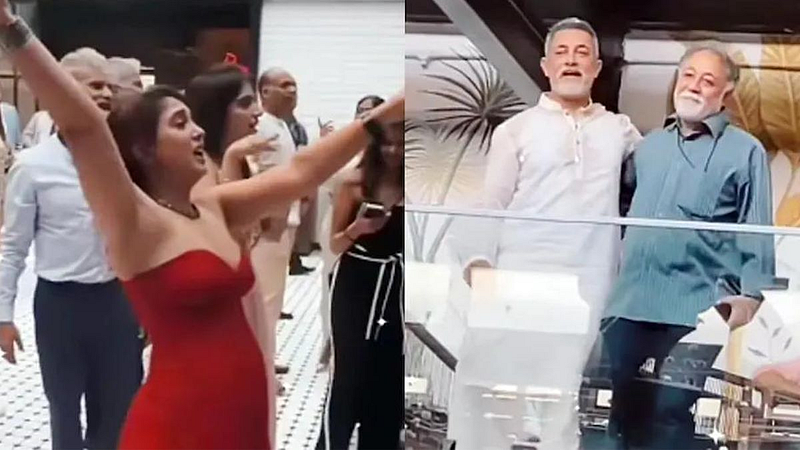 Aamir Khan Dance video from daughter ira khan engagement