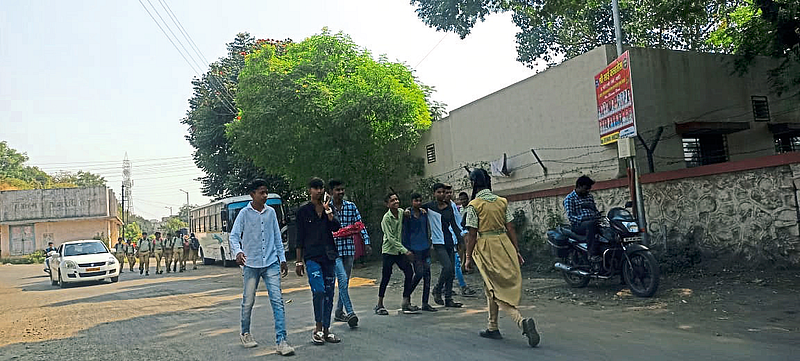 Youth roaming around the school premises for no reason