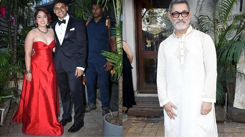 Aamir Khan daughter ira khan nupur shikhre engagement, ceremony pics