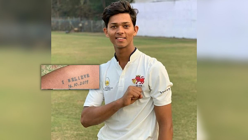 Yashasvi Jaiswal Tattoo