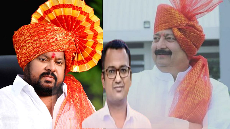 आमदार शहाजी पाटील व माजी आमदार दीपक साळुंखे पाटील