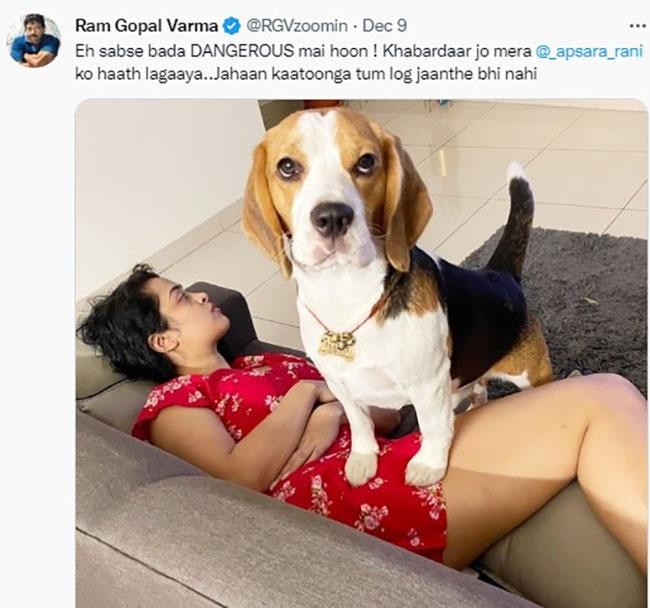 Ram Gopal Varma First Reaction on viral kissing video with south actress ashu reddy, feet massive trolling