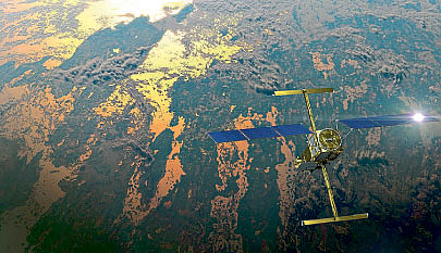 Global water survey from space NASA mission Inspection by satellite
