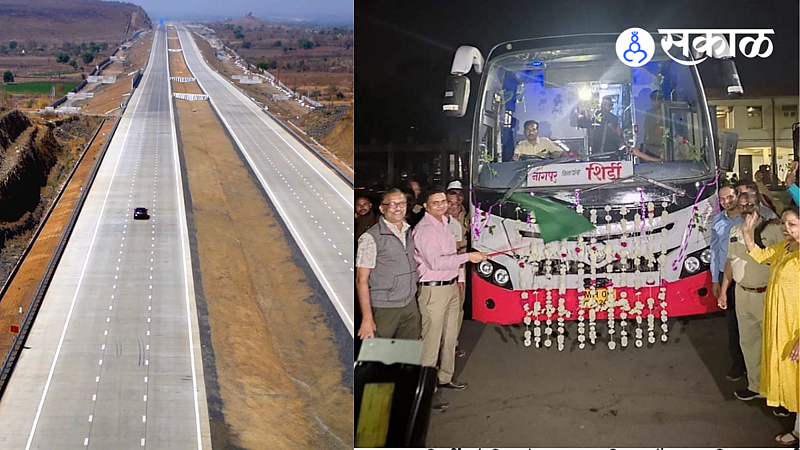 first ST bus ran between Nagpur and Shirdi on Samruddhi Highway