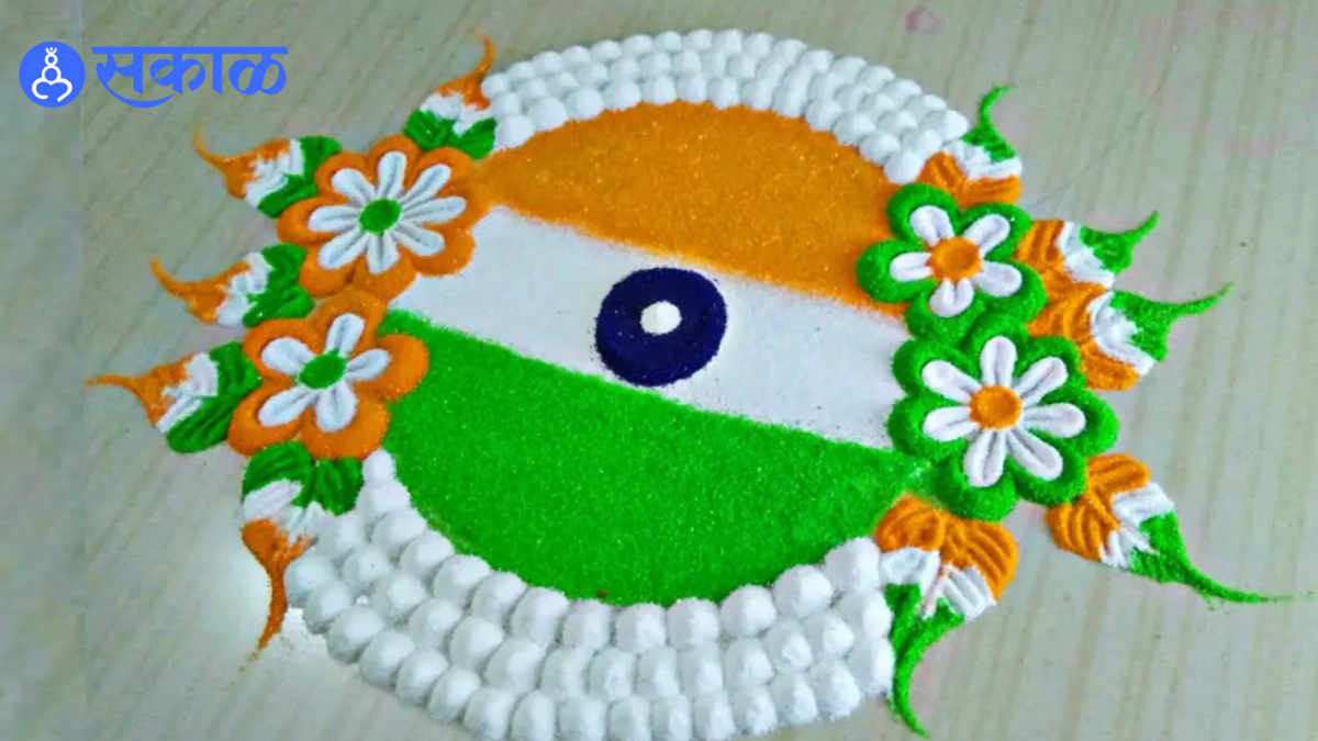 republic day rangoli idea