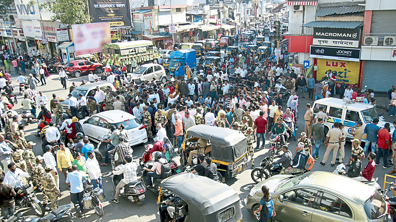 Agitation in pimpri camp