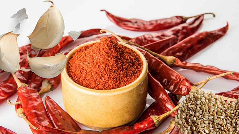 Marathwada special spicy garlic paste