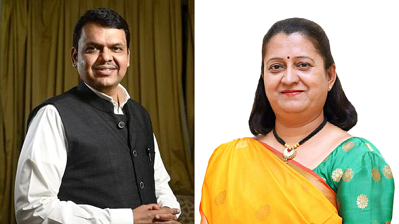 Devendra Fadnavis and Umatai Khapare
