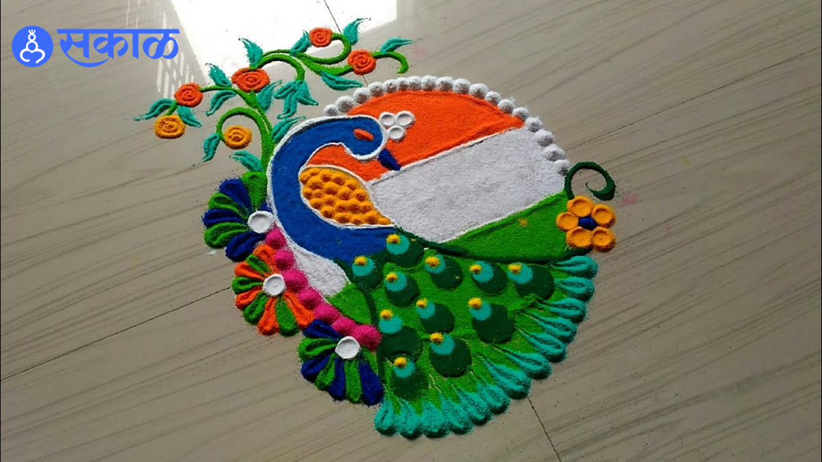 republic day rangoli idea