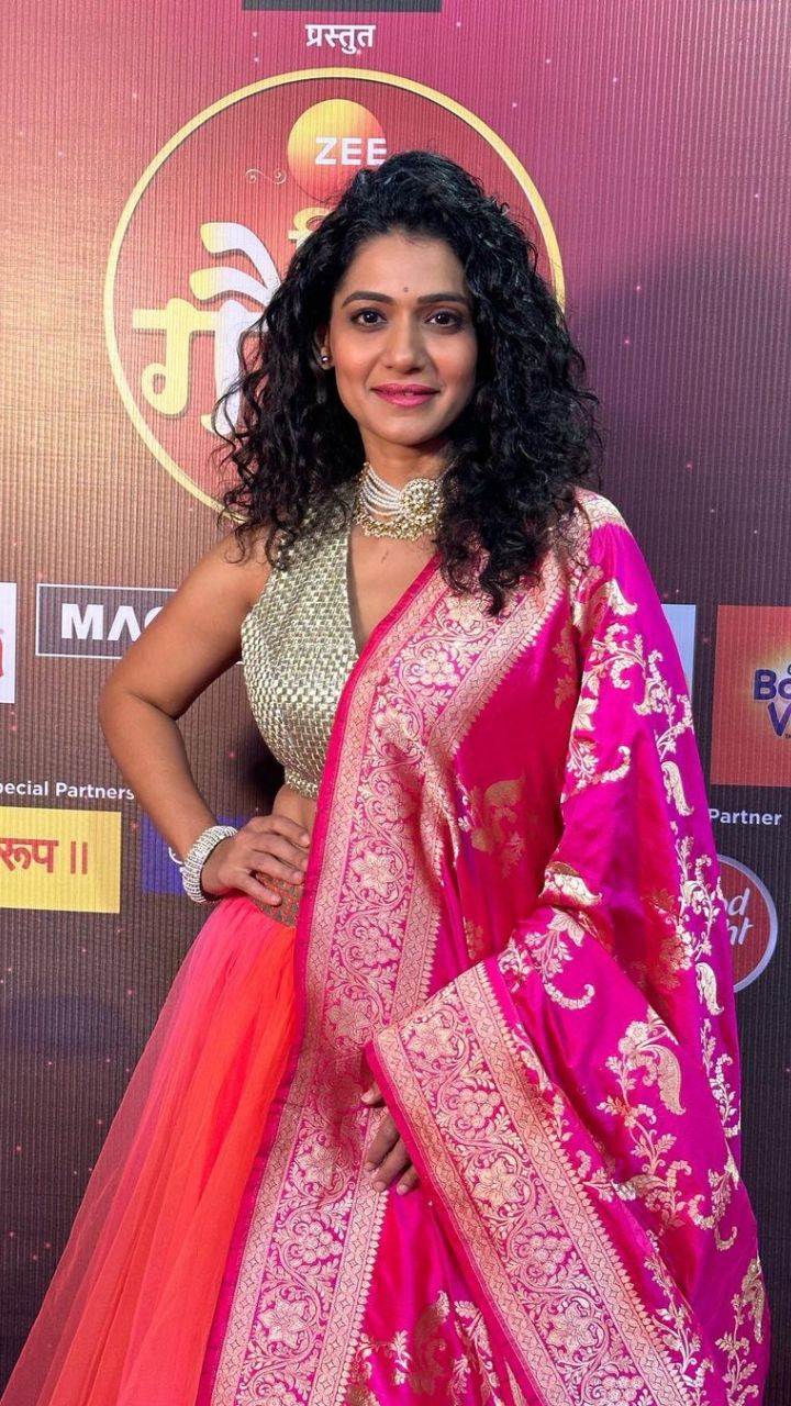 Marathi Serial: 'झी चित्र गौरव'च्या रेड कारपेटवर चमचमले 'हे' तारे..  Sakal