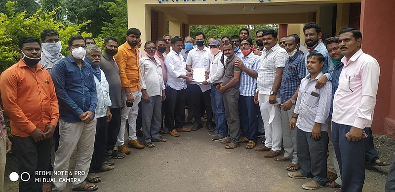 In Karjat MP Sujay Vikhe and MLA Rohit Pawar were thanked