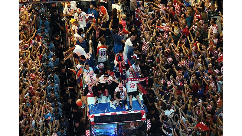 Croatia celebrates football team's victory
