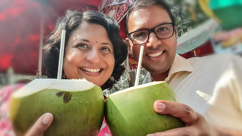 Dr. sheetal amate with her husband
