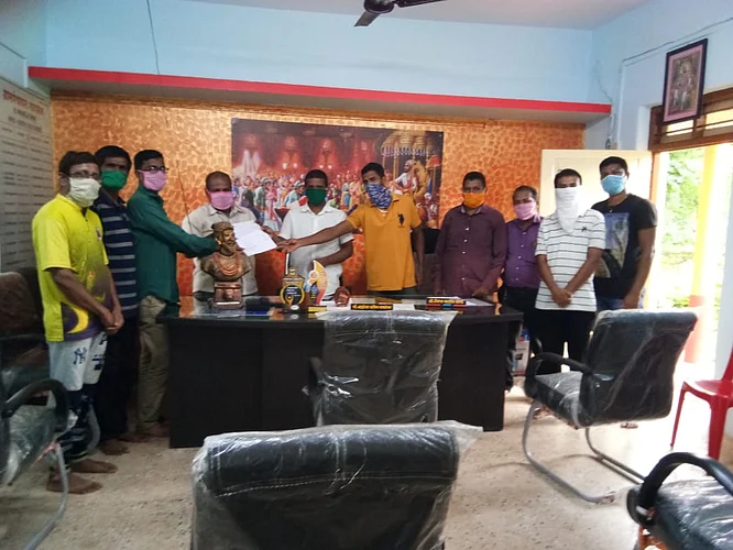 Corona volunteer resign nandgaon sindhudurg district