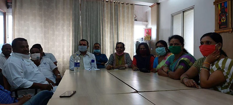 Encroachment issue Sawantwadi corporator's press conference