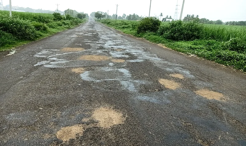 During the BJP government there were potholes on the roads due to poor road works