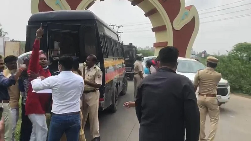 Uday Samant Vehicle Stopped