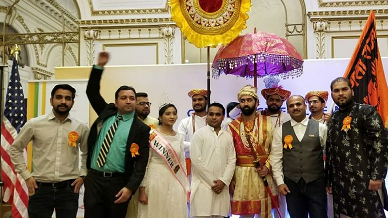 youngers from shirala celebrates shivjaynti in America