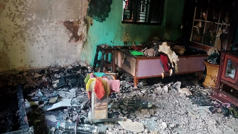 Fire in a house due to gas leakage in Nagpur district
