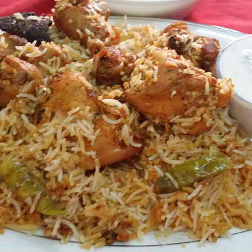 By eating biryani Death of two children