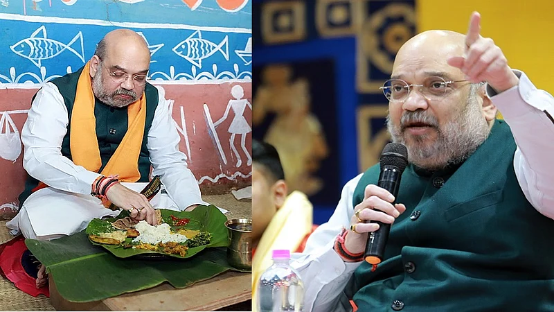 amit shah lunch