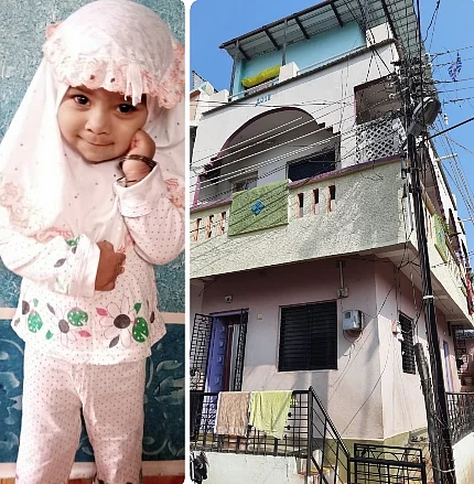 दोन वर्षाची बालीका तिसऱ्या मजल्यावरून पडली, दैव बलवत्तर म्हणून वाचली !