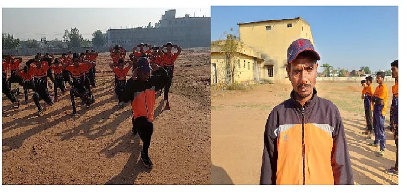 blind coach trained state level player in rajura of chandrapur