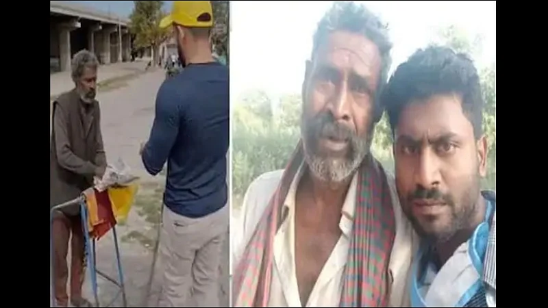lockdown in panjab young man meet his father after 2 years becouse video viral
