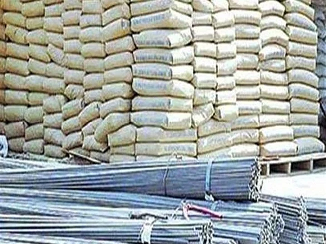 Increase in the price of iron and cement}