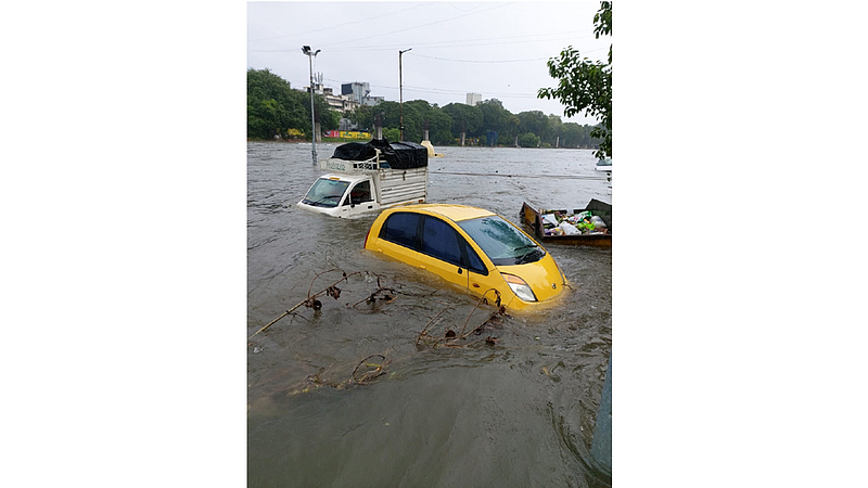 The Bhide Bridge is again underwater