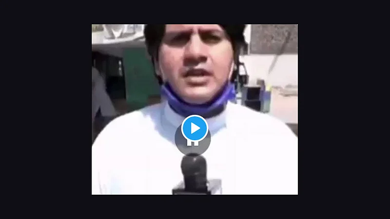 pakistani reporter shocked when someone said im corona positive video viral