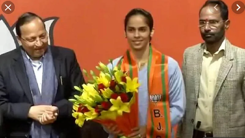 badminton player saina nehwal joins bjp new delhi