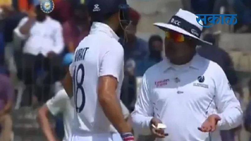 ind vs eng, virat kohli, umpire nitin menon