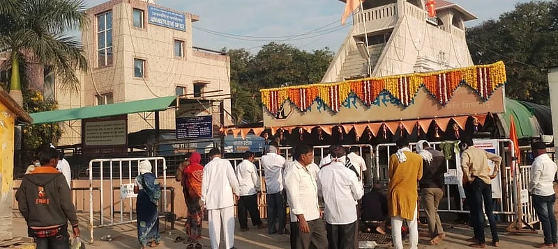 For the first time in the history of Shani Jayanti, there are no devotees in Shinganapur
