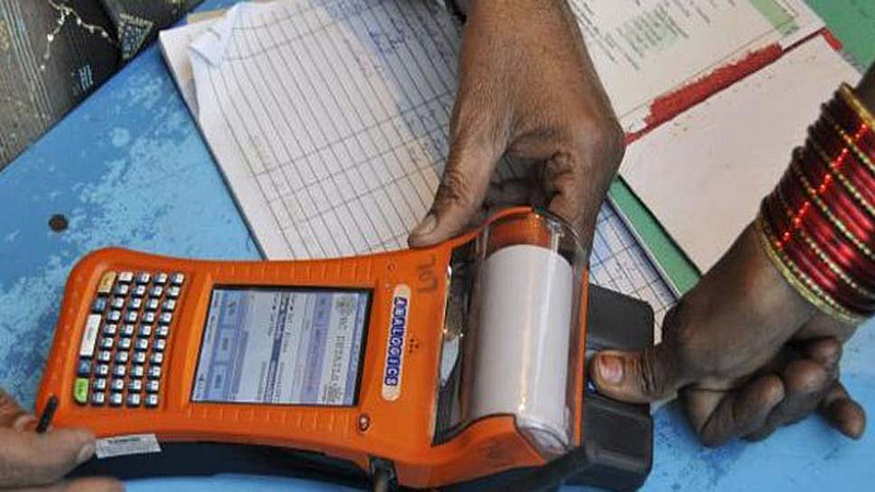 shopkeepers demanding no thumb impression on e poss machines nashik marathi news
