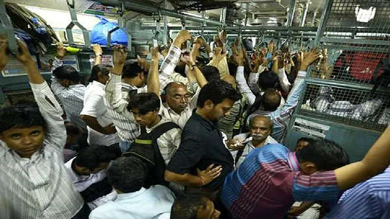train crowd