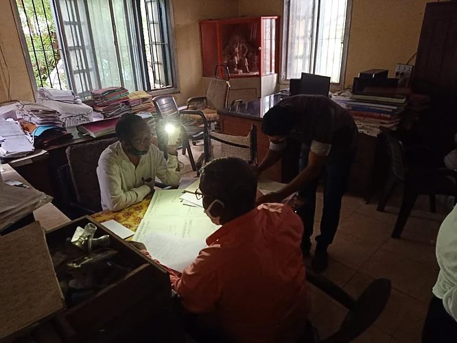Darkness in the office of Nagar Zilla Parishad