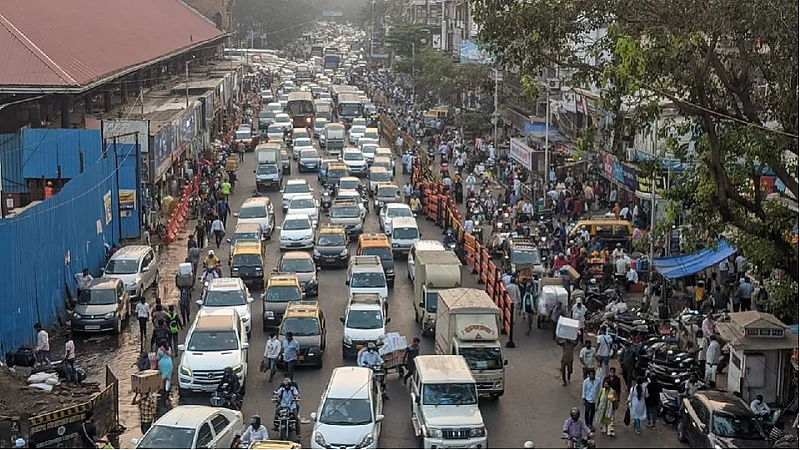 मुंबईत दिवाळीच्या खरेदीला ट्रॅफिक जामचा फटका