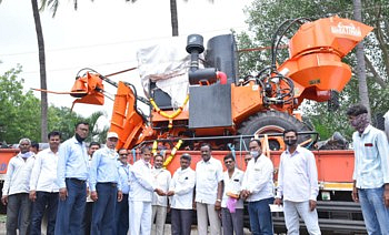 Vikhe Patil Co-operative Sugar Factory took 12 cane cutting machines