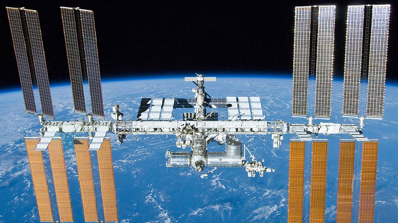 International space station see your eye