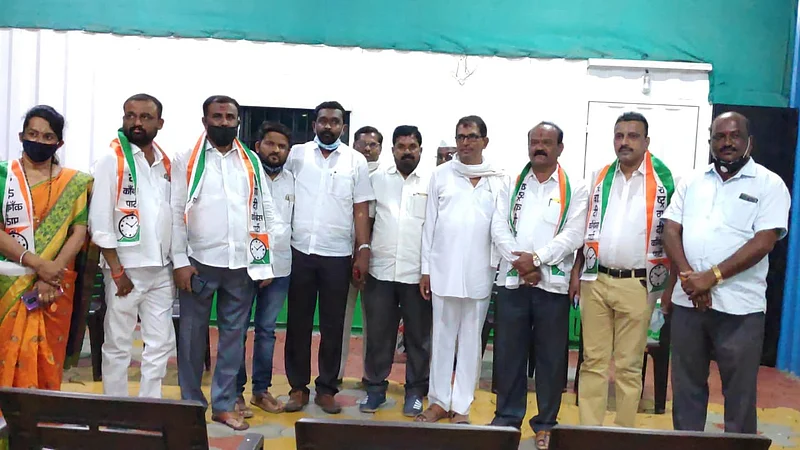Surprise to BJP corporator MLA Rohit Pawar by NCP entry