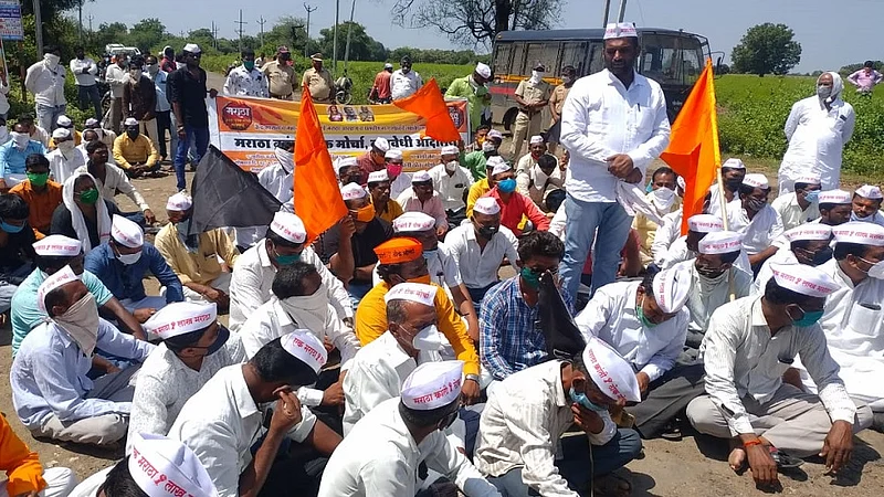 Maratha Kranti Morcha Andolan At Lohgaon