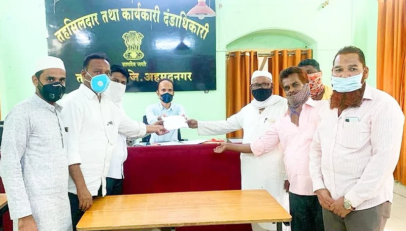 Statement to Tehsildar in Nevase for reservation of Muslim community