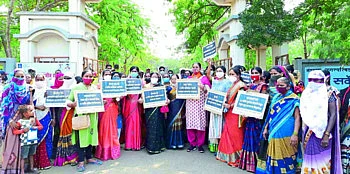 महिला सुरक्षेसाठी भाजप महिला मोर्चाचा एल्गार