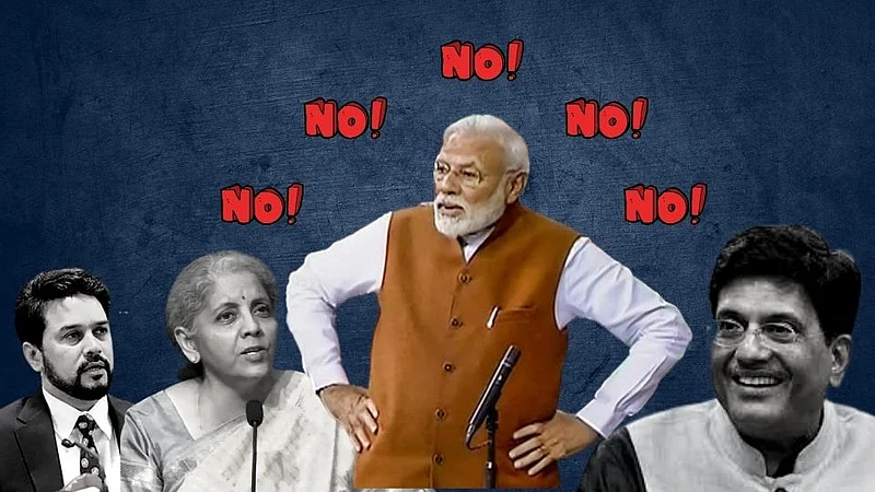 Pm modi nirmala sitharaman anurag thakur piyush goyal
