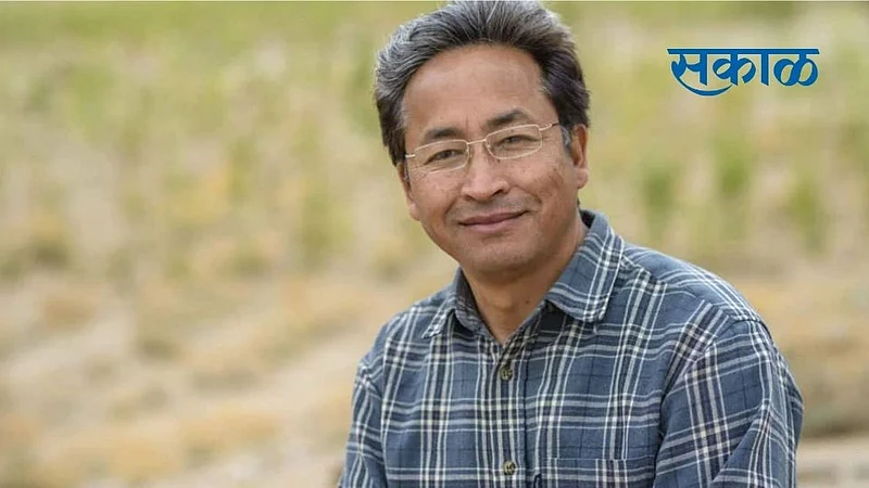 sonam wangchuk video viral on social media make ice tunnel in jammu kashmir}