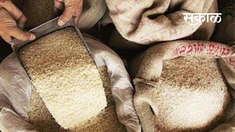 Sale of ration grains from beneficiaries to traders