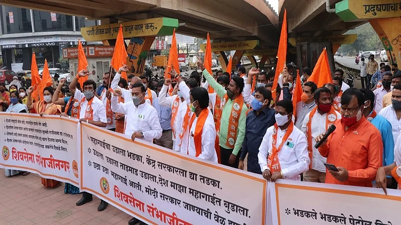 Shivsena Andolan Against Raosaheb Danve