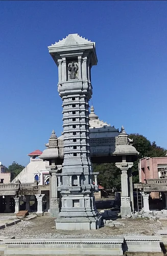 Work on 75 feet high lighthouse in Shanishinganapur is in final stage